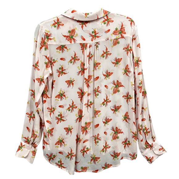 Collective Concept Stitch Fix Floral Button Up Blouse Medium Petite - Picture 2 of 8